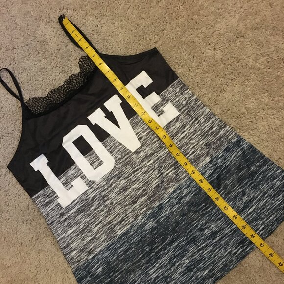 All You Need Is 'Love' Strappy Lace Collar Tank Top - Picture 13 of 14